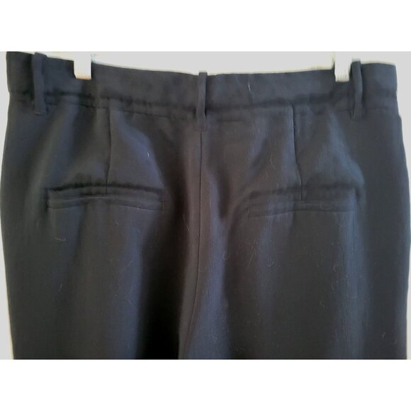 Aritzia Effortless Black Crepe Pants size 16 trousers Pleated wide Quiet luxury - Picture 7 of 12